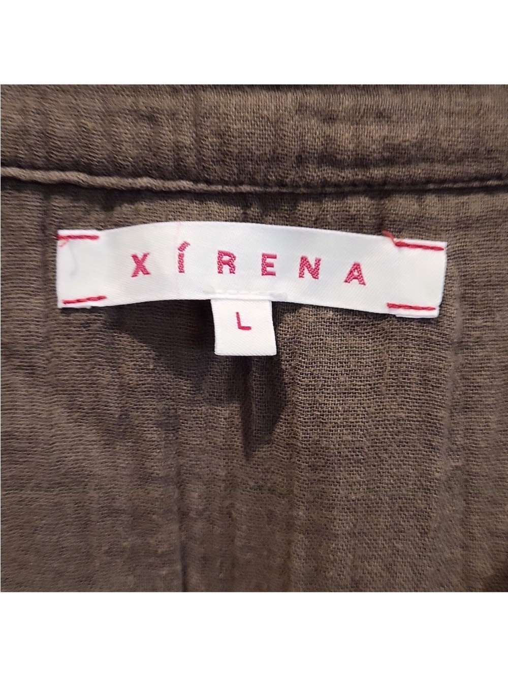 XiRENA 100% Cotton Drue Midi Tie Waist Dress sz large - Picture 6 of 8